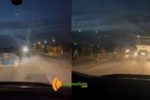 Imprudência quase resulta em novas colisões enquanto brigadistas se deslocavam para atendendimento à vítima na BR-324