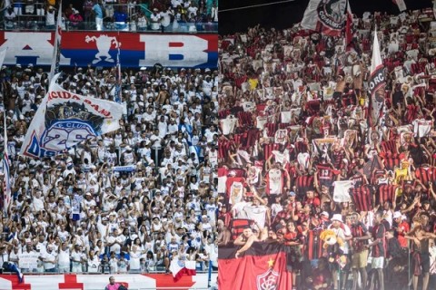 Bahia e Vitória estão entre os times com maior taxa de lotação na Série A 2025; confira o ranking